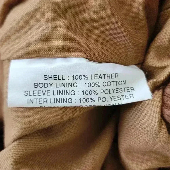 New Zealand Outback Men's Vintage 90's Brown 100% Leather Bomber Jacket, sz XL - Picture 14 of 15